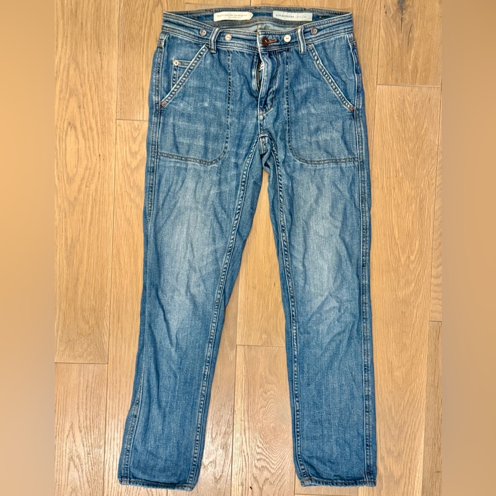 Anthropologie | Pilro and the Letterpress Slim Boyfriend size 25